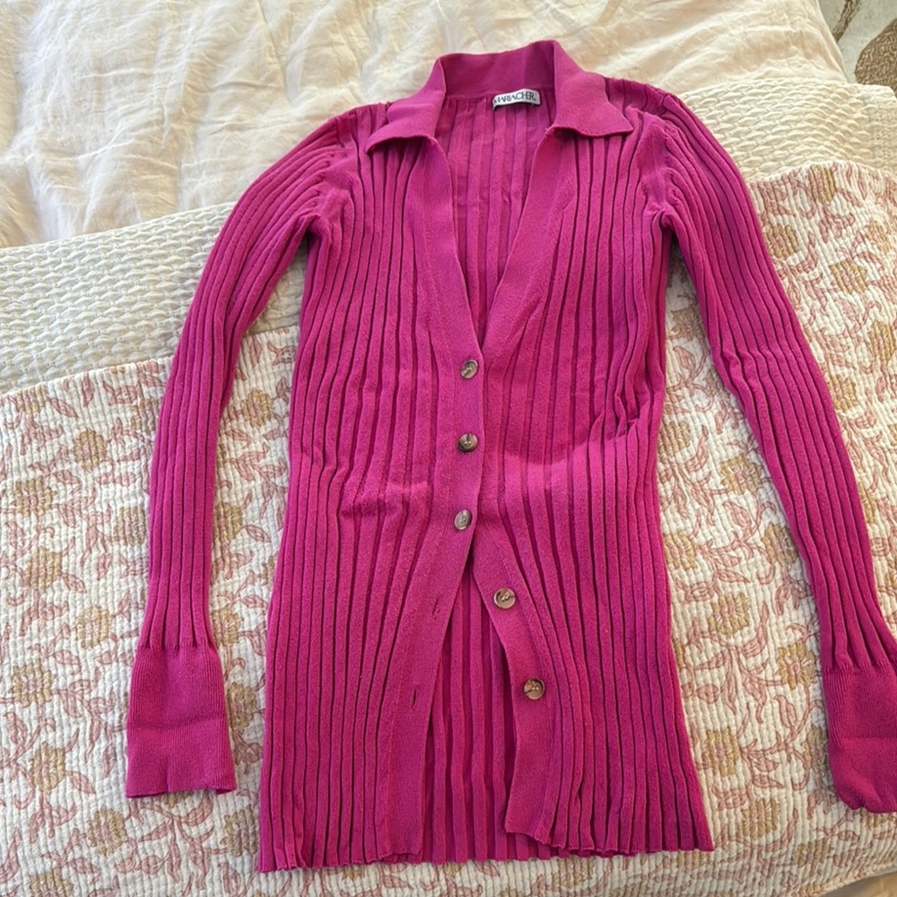 Maria Cher Pink Ribbed Set - Picture 2 of 4